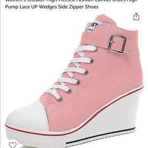 COPY - Women's Sneaker High-Heeled Fashion Canvas